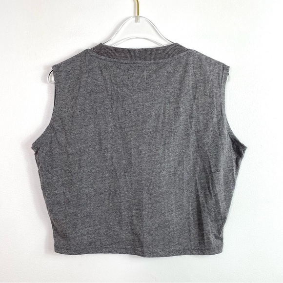 Cheap Monday Blockie Striped Crop Tank in Gray - Picture 3 of 7